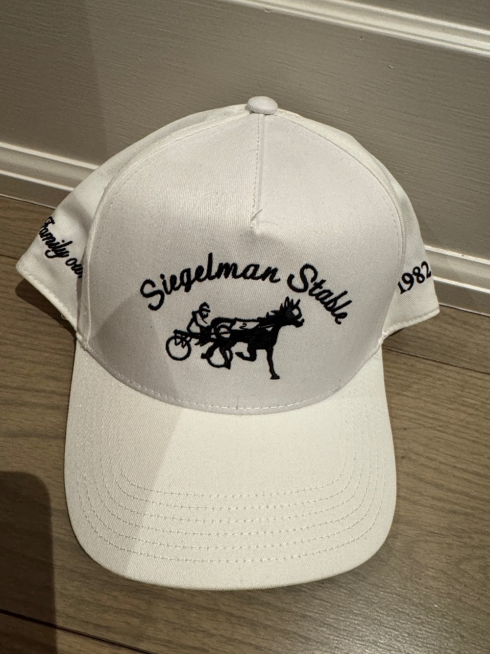 White Siegelman Stable cap - never worn